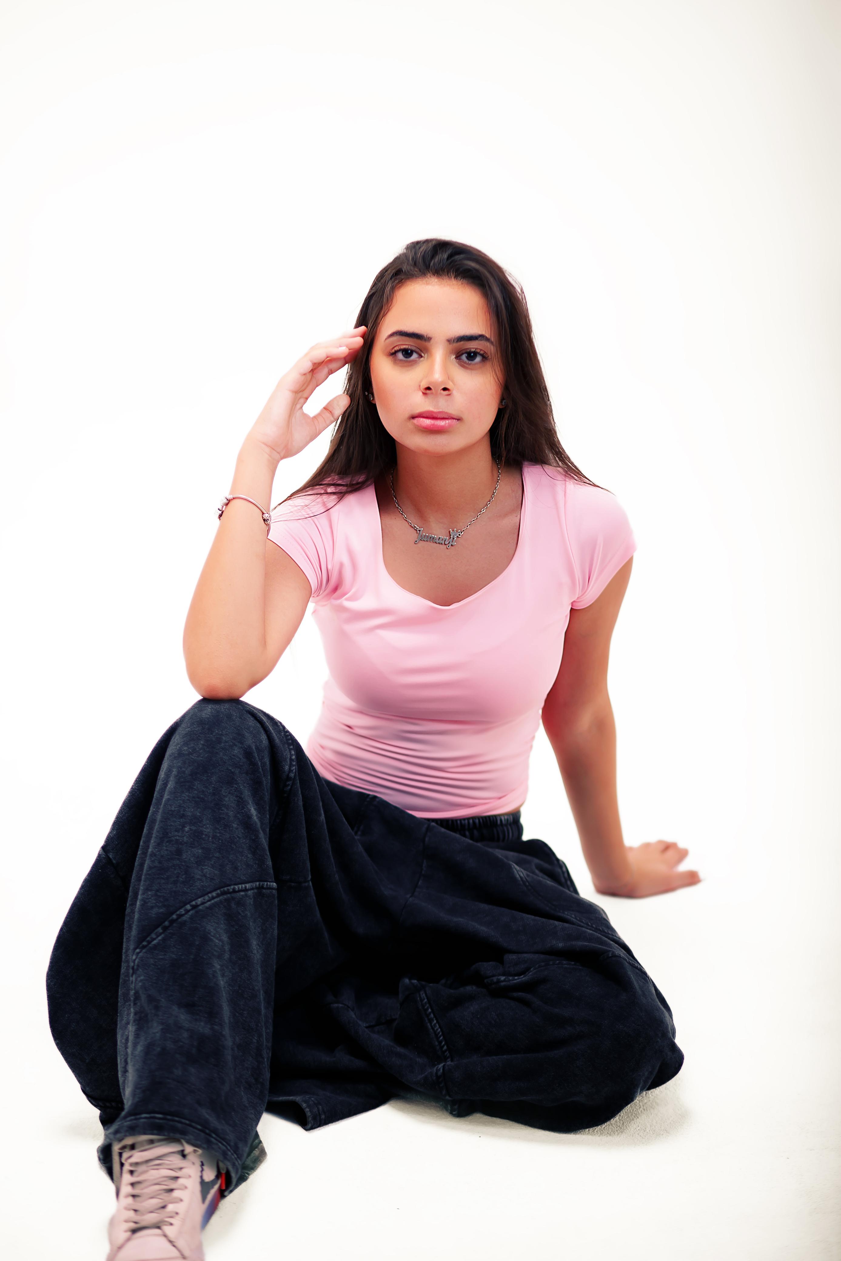Half Sleeve top-BABY PINK