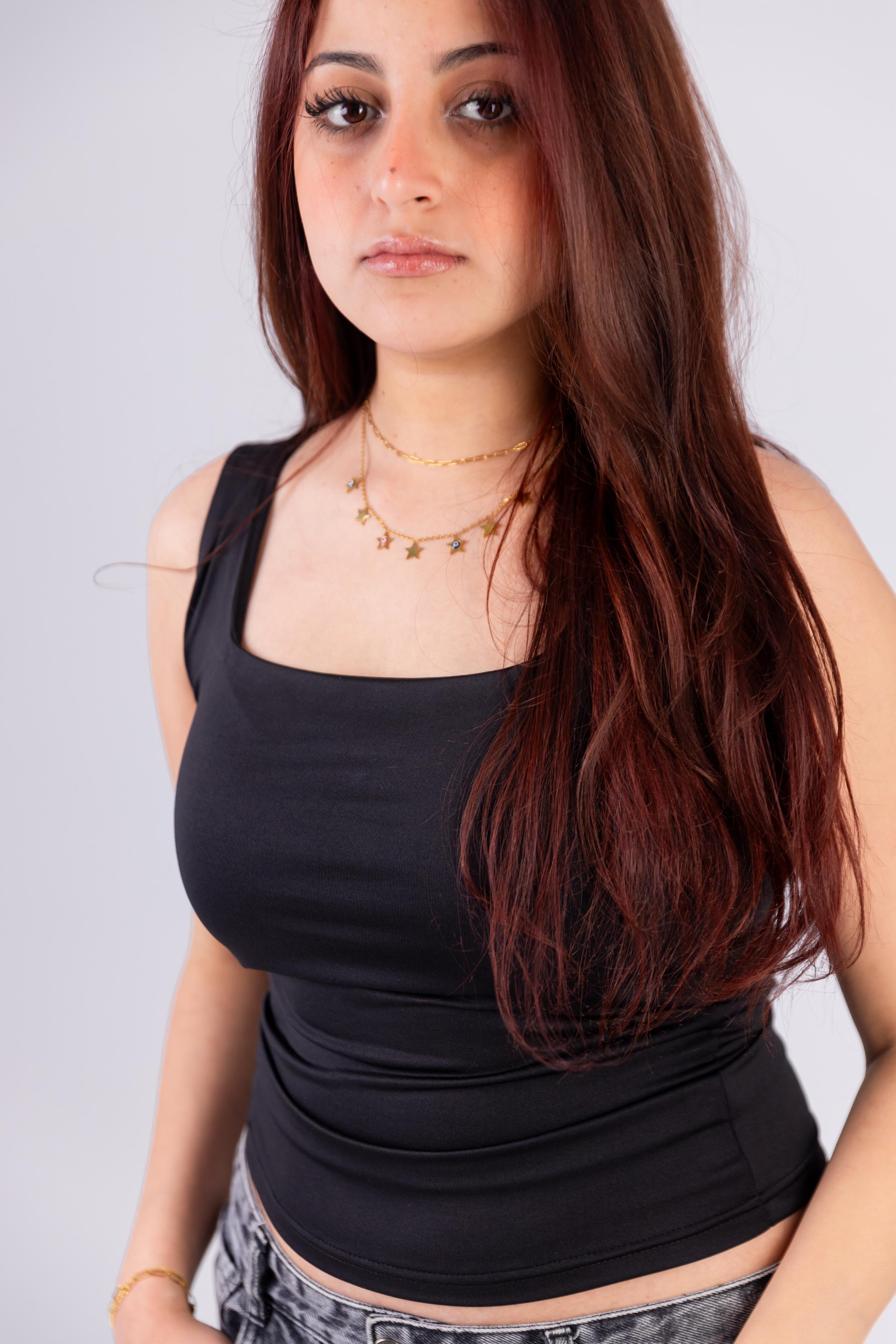 Tank top-BLACK